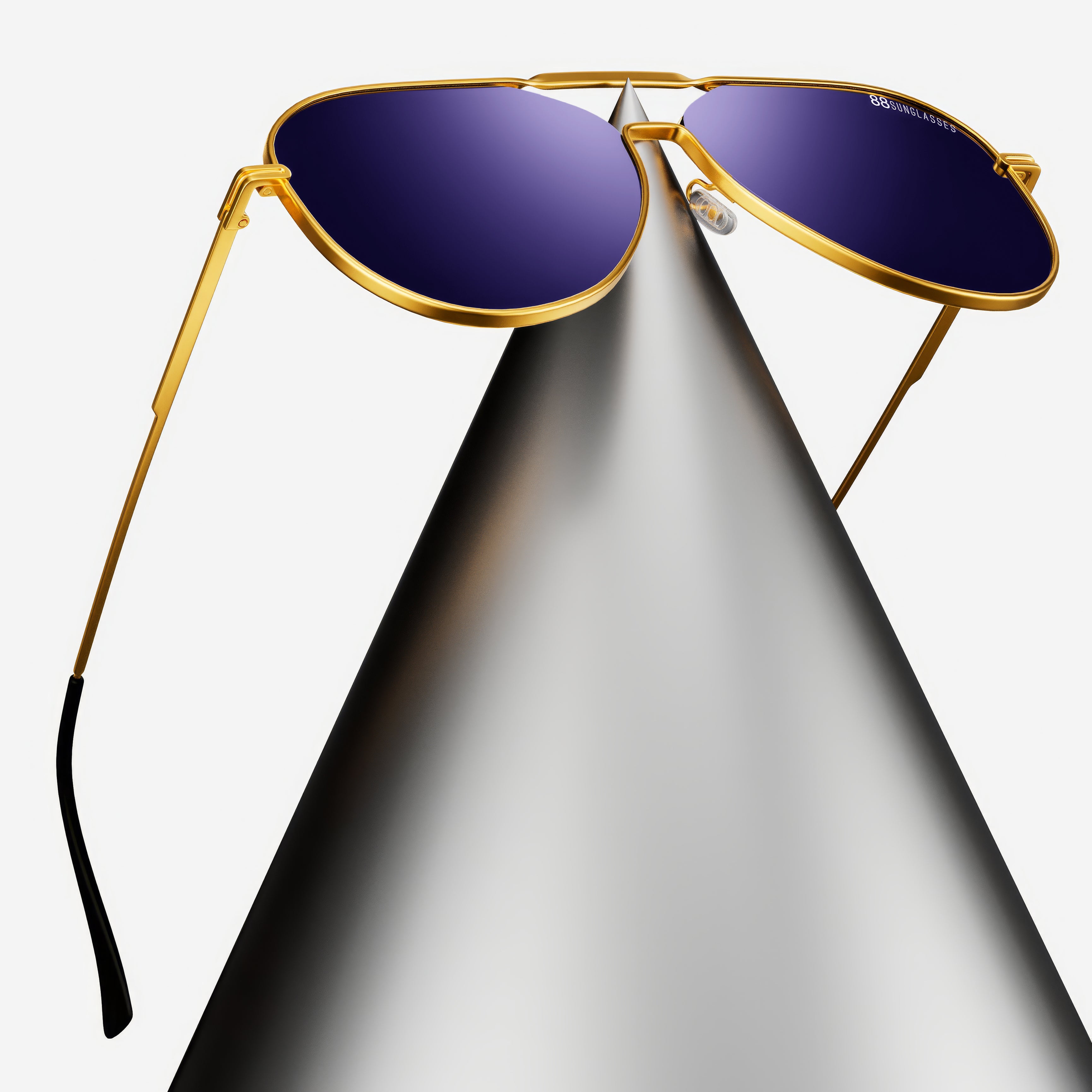 AVX -  مطلية ذهب عيار 18 | لون ازرق بنفسجي