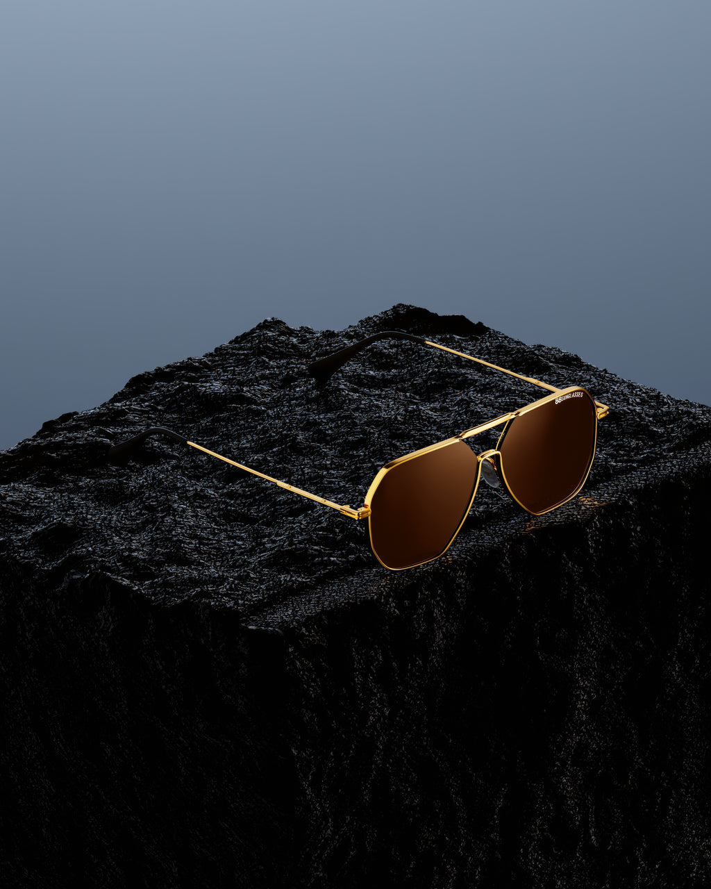 C-100 -  مطلية ذهب عيار 18 | لون بني