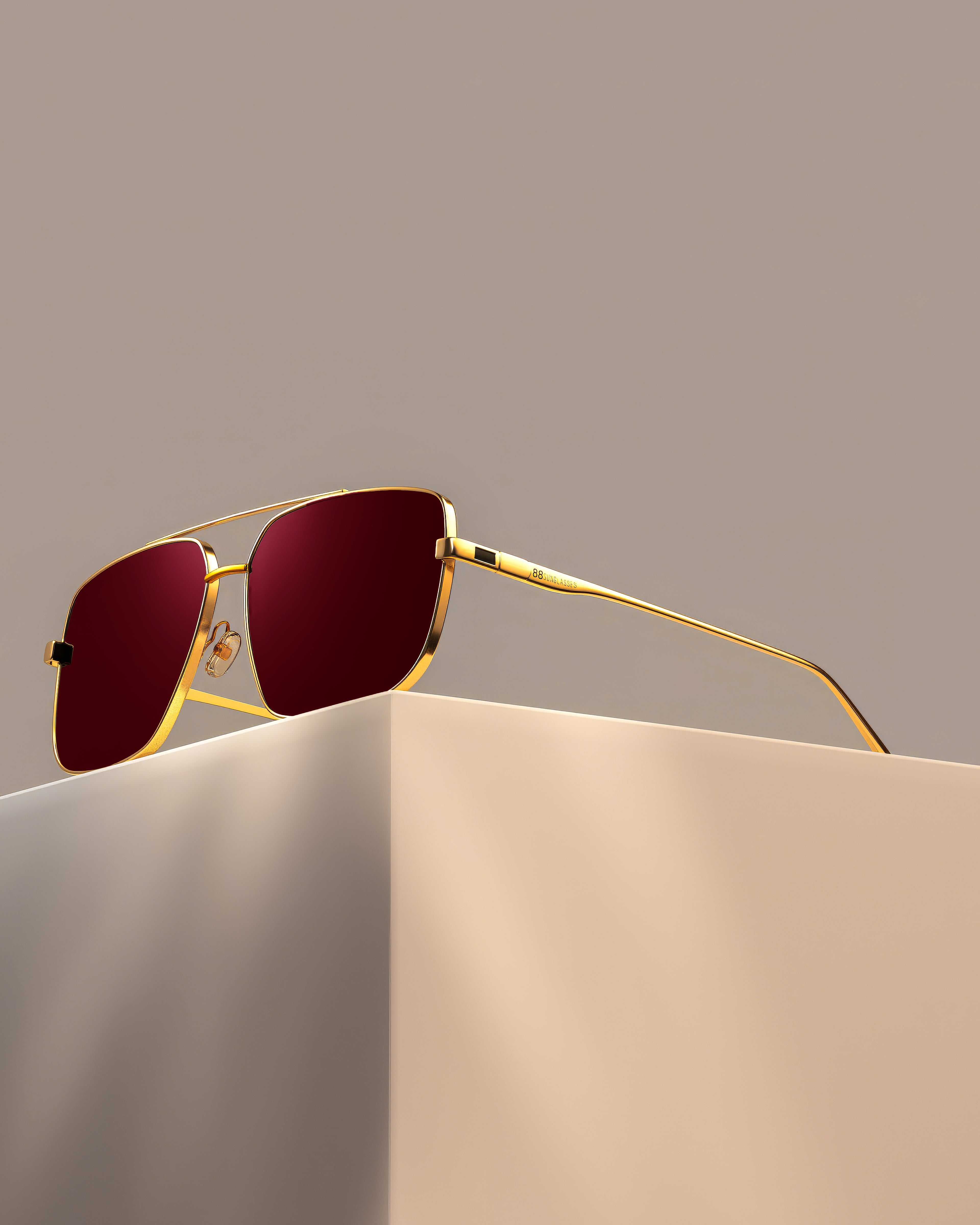 Olgo -  مطلية ذهب عيار 18 | لون نبيذي