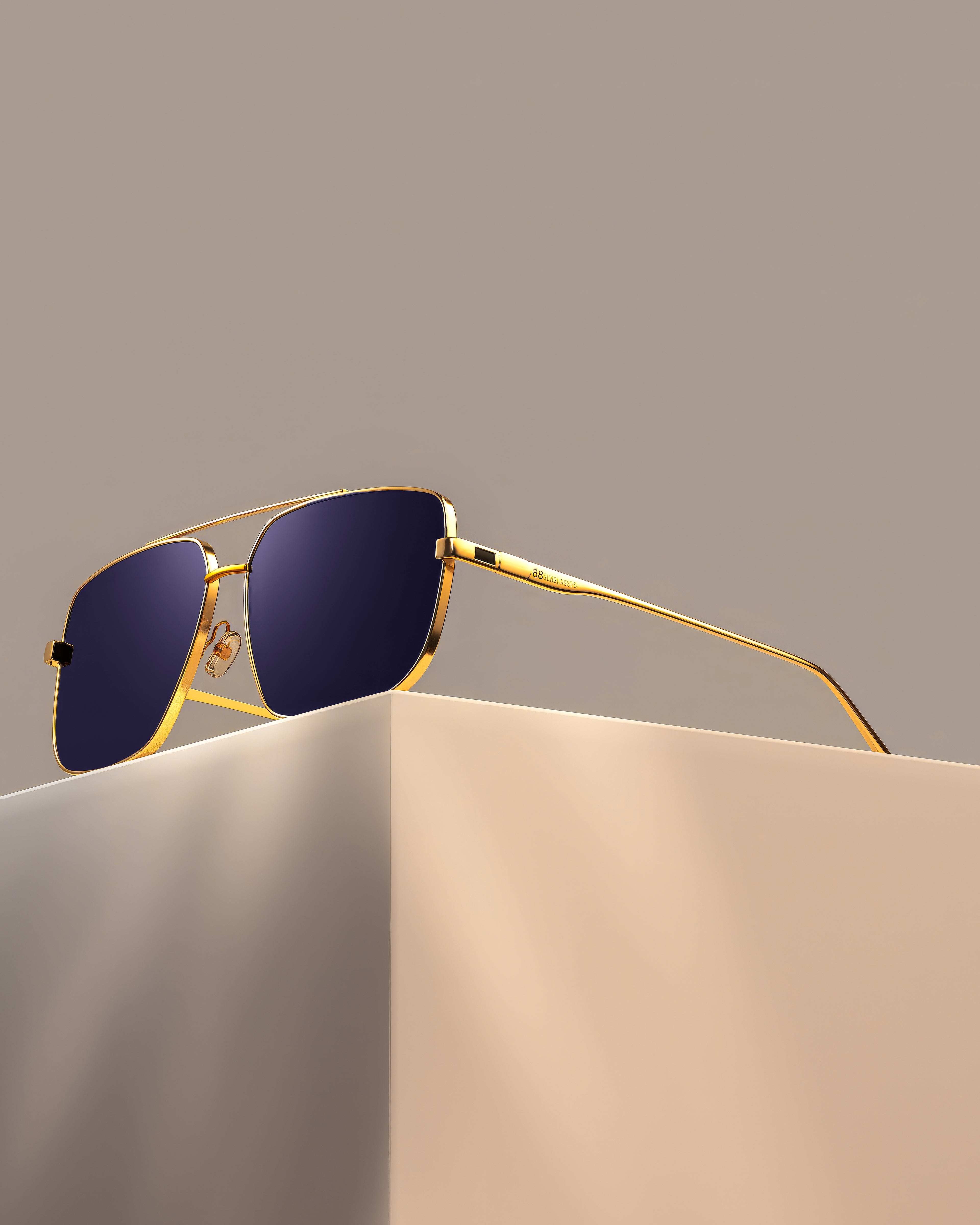 Olgo -  مطلية ذهب عيار 18 | لون ازرق بنفسجي