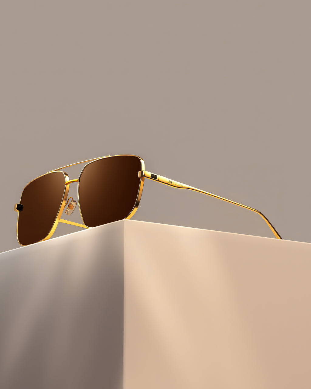 Olgo -  مطلية ذهب عيار 18 | لون بني