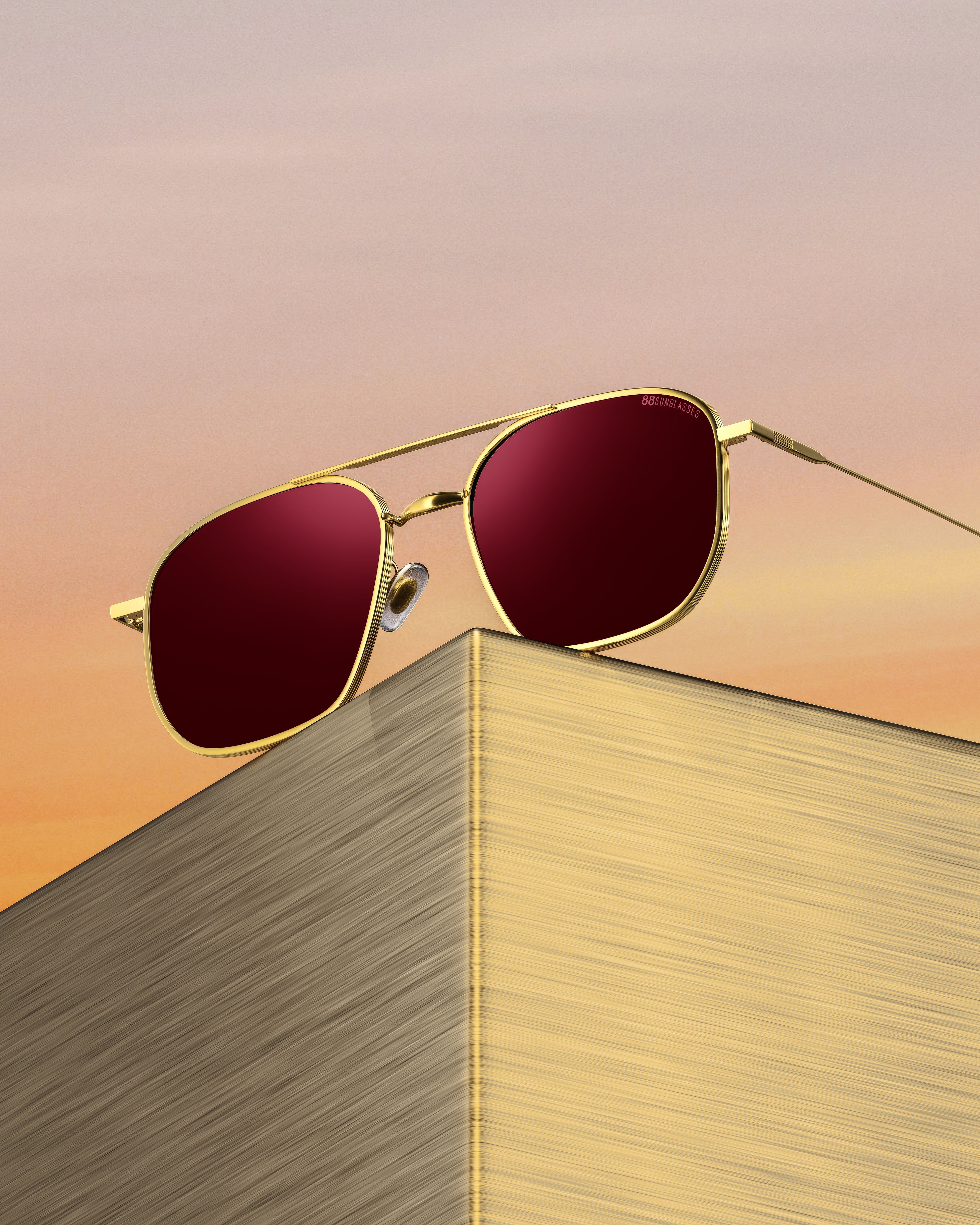 Luxury of dessert - مطلية ذهب عيار 18 | لون نبيذي