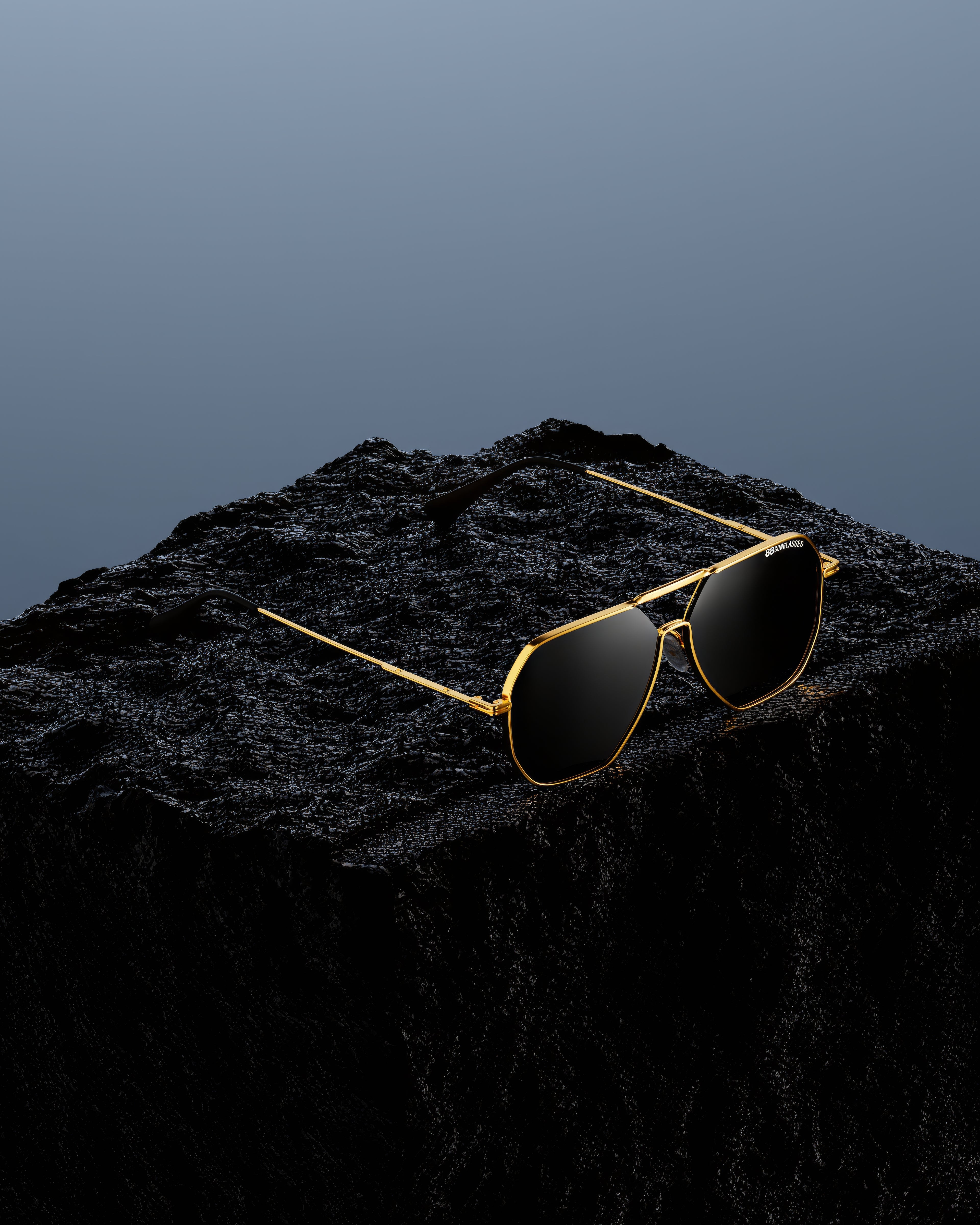 C-100 -  مطلية ذهب عيار 18 | لون اسود